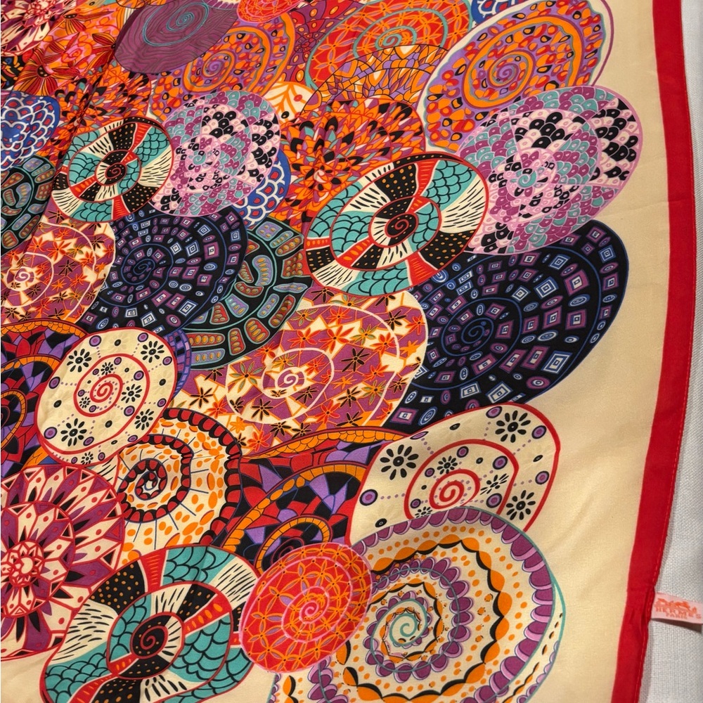 Colorful Abstract Patterned Scarf